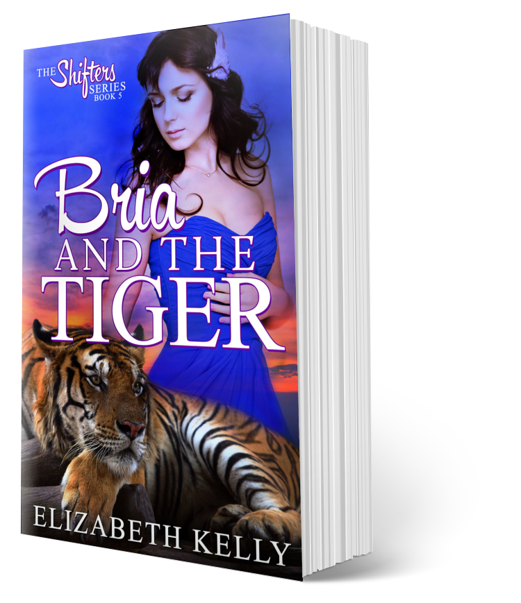 Bria and the Tiger paranormal romance paperback by Elizabeth Kelly