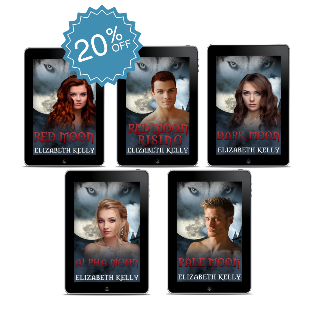 red moon bools 1-5 paranormal romance ebooks by elizabeth kelly